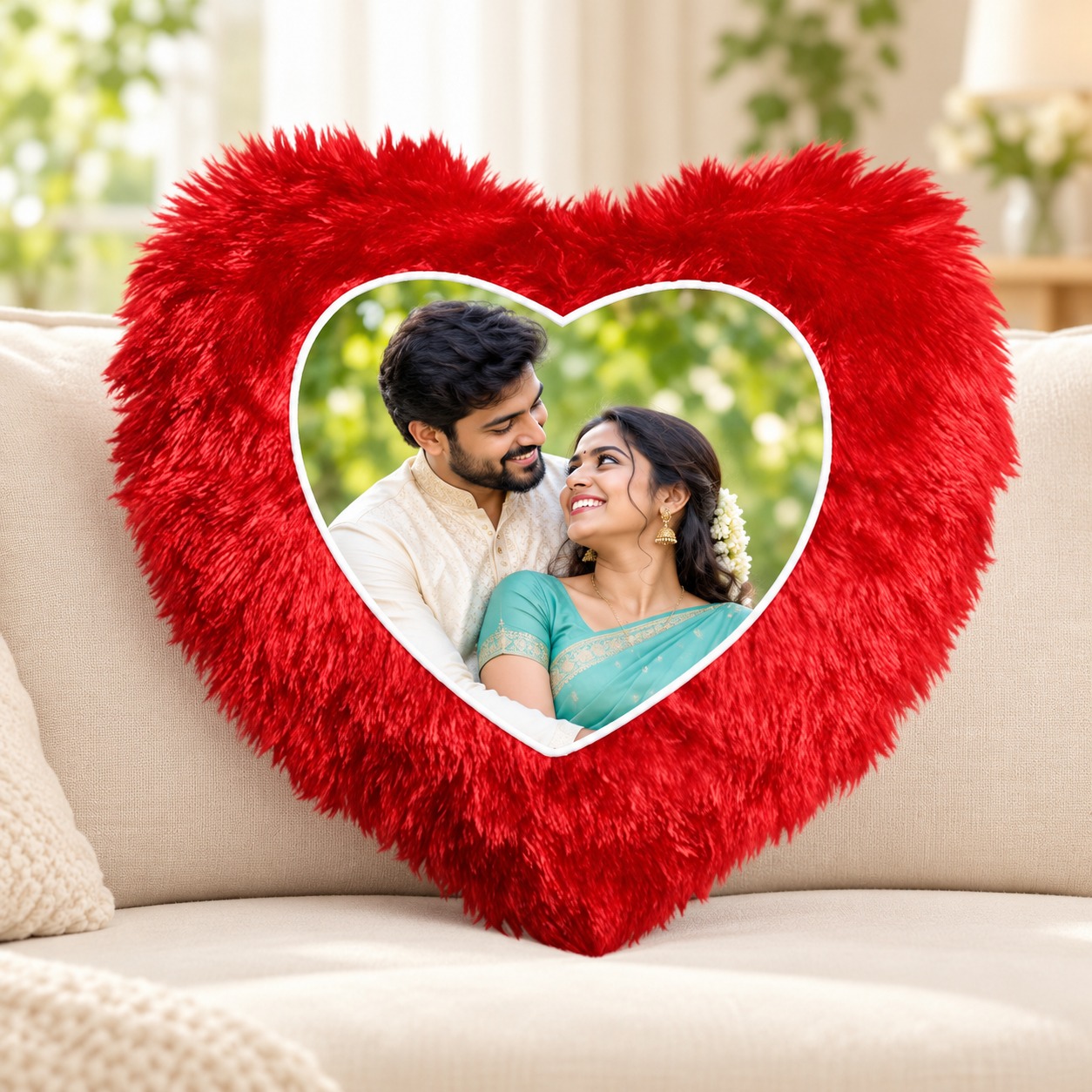 PL5 Single Heart Pillow Big 16x16
